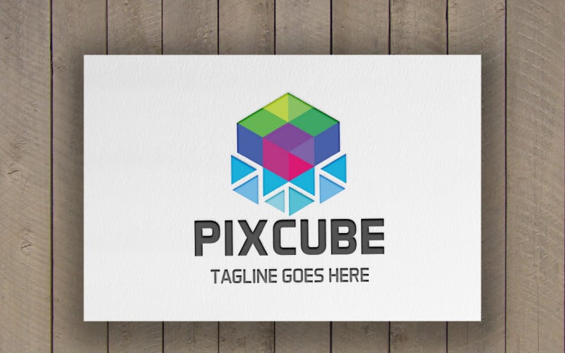 Download Шаблон логотипа "Pixcube Logo Template" / Pixcube Logo Template - Шаблон логотипа на тему графика agency,colorful,cube logo,cube technology,digital cube,digital logo,hexagonal,internet,media,modern,multimedia,pixel,pixel cube,smart cube,studio,triangle,web