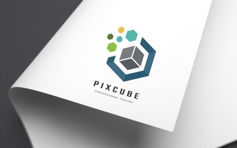 Download Шаблон логотипа "Pixel Cube Logo Template" / Pixel Cube Logo Template - Шаблон логотипа на тему графика abstract,account,box,code,coder,coding,computer,computing,cube,dot,fusion,media,modern,pixel,professional,server,software,solution,strategy,tech