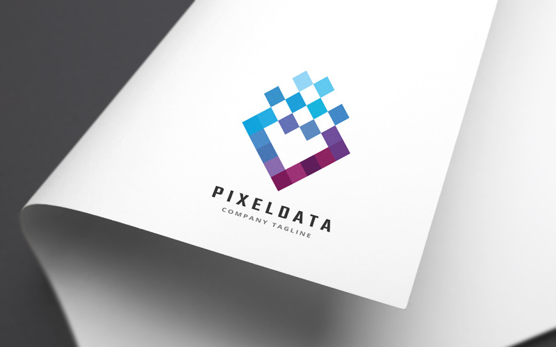 Download Шаблон логотипа "Pixel Data Logo Template" / Pixel Data Logo Template - Шаблон логотипа на тему графика brand,branding,business,clean,clear,connecting,corporate,data,digital,hosting,iconic,identity,internet,letter,letter d,modern,net,network,pixel,pixels