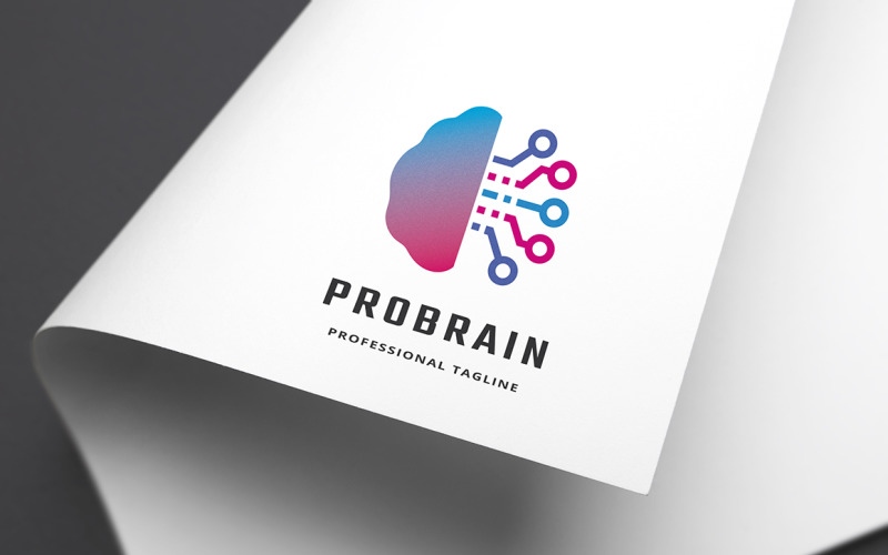 Download Шаблон логотипа "Professional Brain Logo Template" / Professional Brain Logo Template - Шаблон логотипа на тему графика brain,brainstorm,brand,bright,communication,concept,cortex,creative,creativity,development,digital,genius,idea,mind,modern,process,spark,tech,think,thinking
