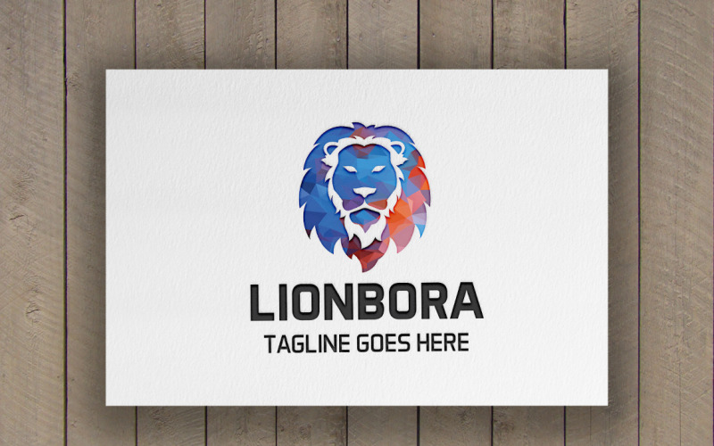 Шаблон логотипа Lionbora