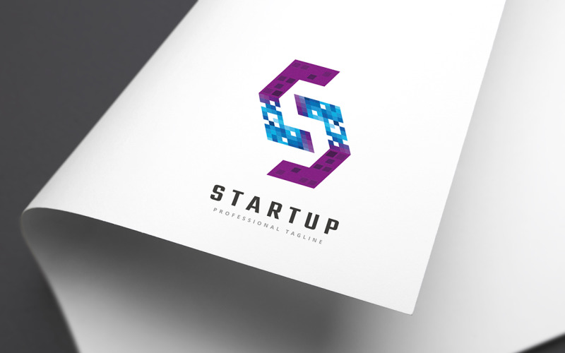 Download Шаблон логотипа "Startup Letter S Logo Template" / Startup Letter S Logo Template - Шаблон логотипа на тему графика administrator,angel investor,build work,corporate,executive,letter s,media,mentor teams,pitching,starring,web