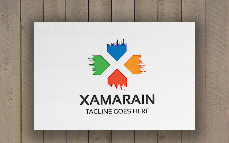 Download Шаблон логотипа "Xamarain Letter X Logo Template" / Xamarain Letter X Logo Template - Шаблон логотипа на тему графика agency,colorful,digital logo,hexagonal,internet,letter x,logo x,media,modern,multimedia,pixel,pixel letter,studio,triangle,x letter,x logo,web