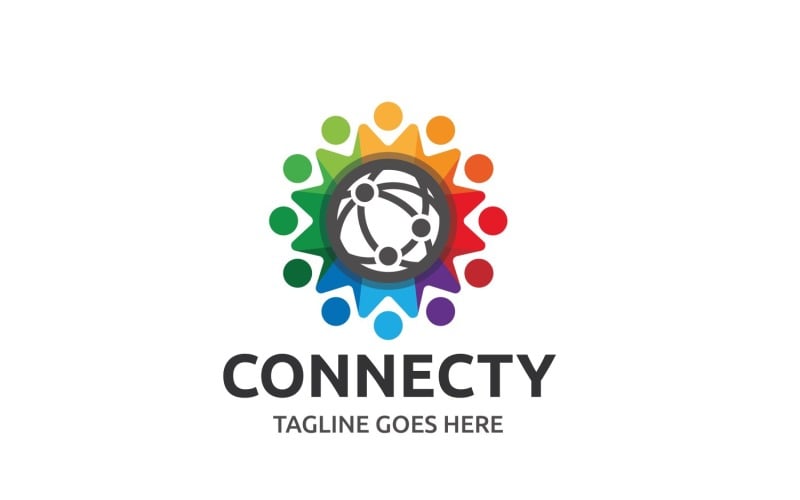 Download Шаблон логотипа "Connecty Logo Template" / Connecty Logo Template - Шаблон логотипа на тему графика abstract,branding,cell,chat,circle,colorful,communication,connection,creative,cycle,data,digital,dot,geometric,globe,golbal,idea,letter o,logotype,mind