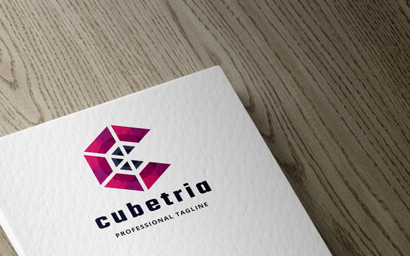 Cubetria Letter C Logo sjabloon