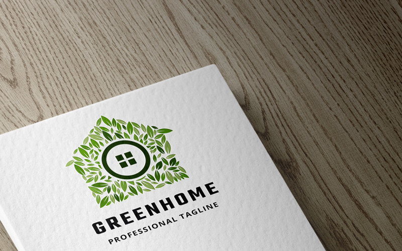 Download Шаблон логотипа "Green Home Logo Template" / Green Home Logo Template - Шаблон логотипа на тему графика business,care,consulting,eco,eco product,environment,environmental,green,home,house,leaf,nature,neighborhood,residential,service,services,togetherness,tree,vector,wood