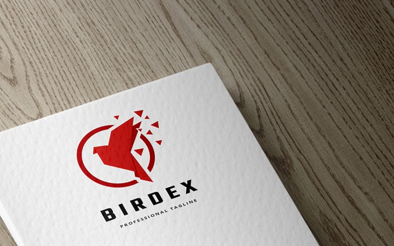 Pixel Bird Logo Vorlage