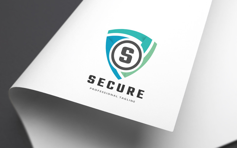 Download Шаблон логотипа "Secure Letter S Logo Template" / Secure Letter S Logo Template - Шаблон логотипа на тему графика 3d,accounting,app,bold,colorful,concept,consulting,corporate,creative,financial,internet,investment,letter s,letter s logo,modern,professional,s letter,shield,simple,software