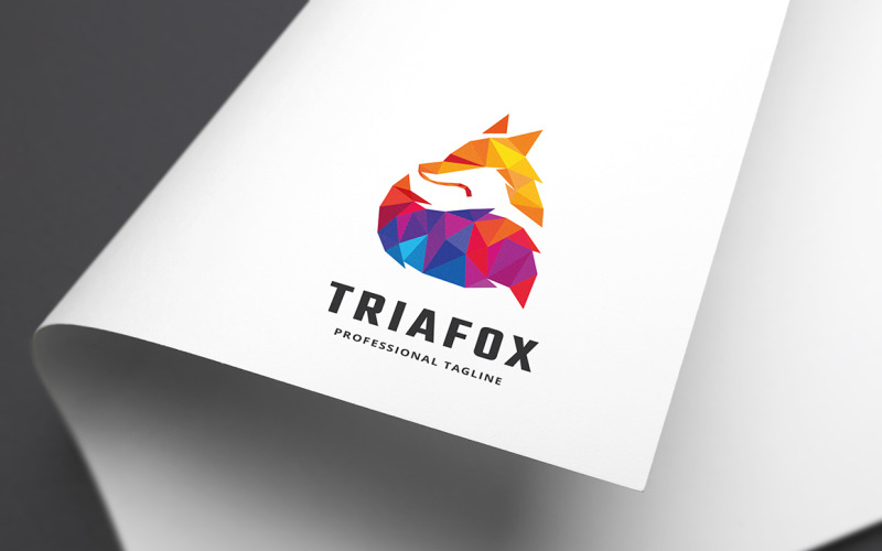 Download Шаблон логотипа "Triangle Fox Logo Template" / Triangle Fox Logo Template - Шаблон логотипа на тему графика animals,app,art,circle,creative,elegant,entertainment,face,fast,fox,fox logo,game,gaming,head,high tech,media,orange,professional,red fox,simple