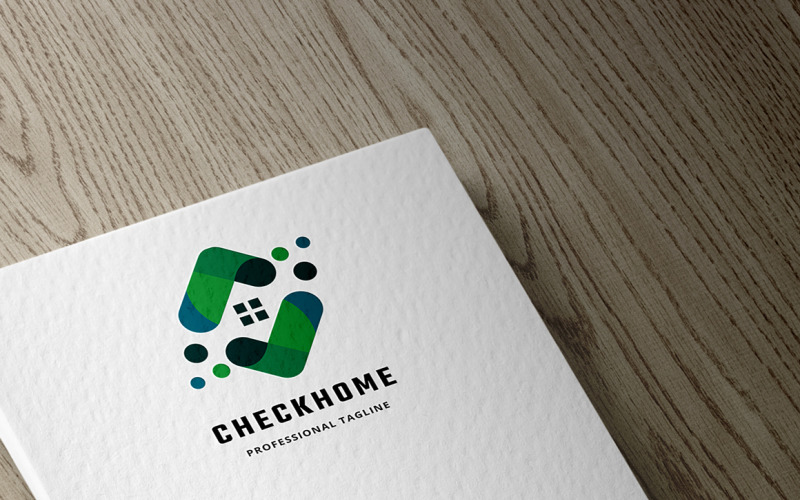 Download Шаблон логотипа "Check Home Logo Template" / Check Home Logo Template - Шаблон логотипа на тему графика architecture,brand,branding,building,buying,constructions,custom,design,develop,development,home,house,identity,insurance,leasing,modern,property,real estate,real estate logo,realty