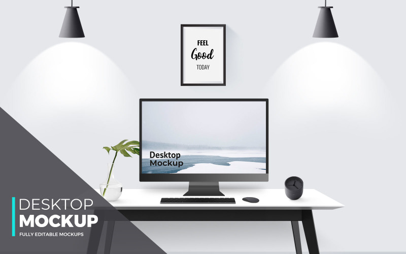 Download Мокап для продукта "Desktop with Table product mockup" / Desktop with Table product mockup - Мокап для продукта на тему графика mockups,mockup,presentation,presentations,minimal,website,websites,ui,kits,pack,kit,with,table,template,apple,imac