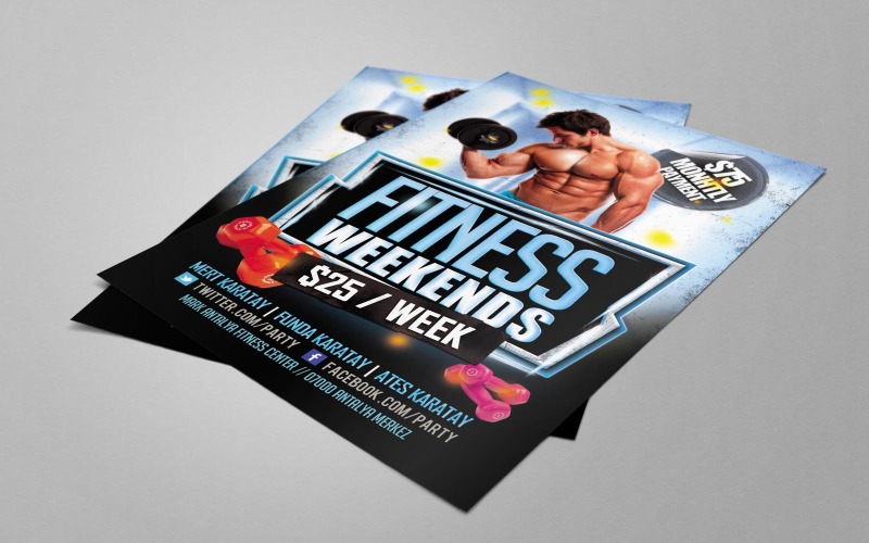 Fitness Hafta Sonları PSD Şablonu