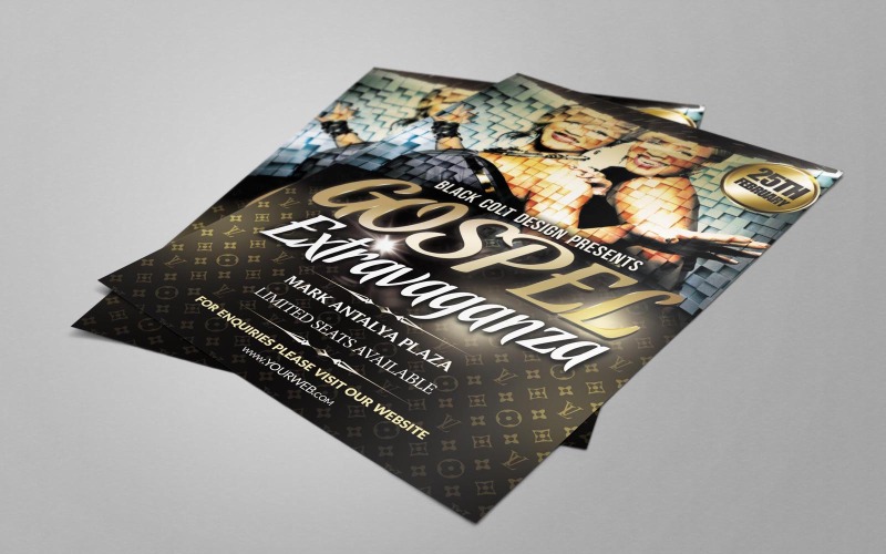 Golden Gospel Night PSD-sjabloon