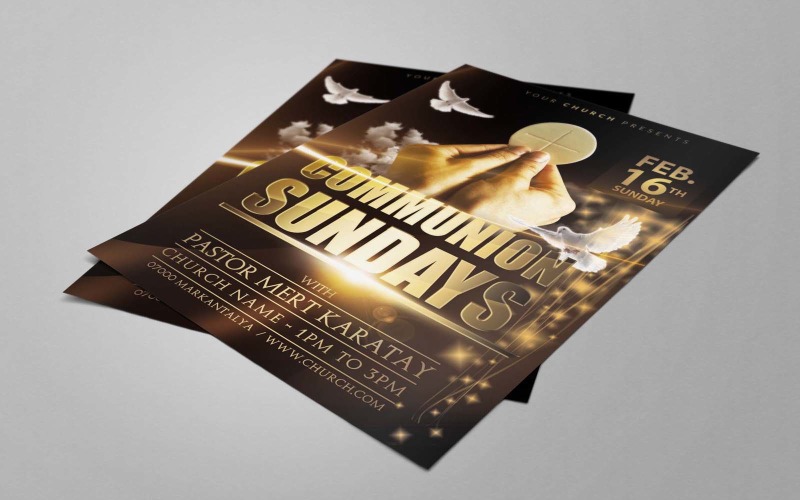 Download PSD шаблон "Gospel - Church Event PSD Template" / Gospel - Church Event PSD Template - PSD шаблон на тему графика church,gospel,flyer,photoshop,print,event