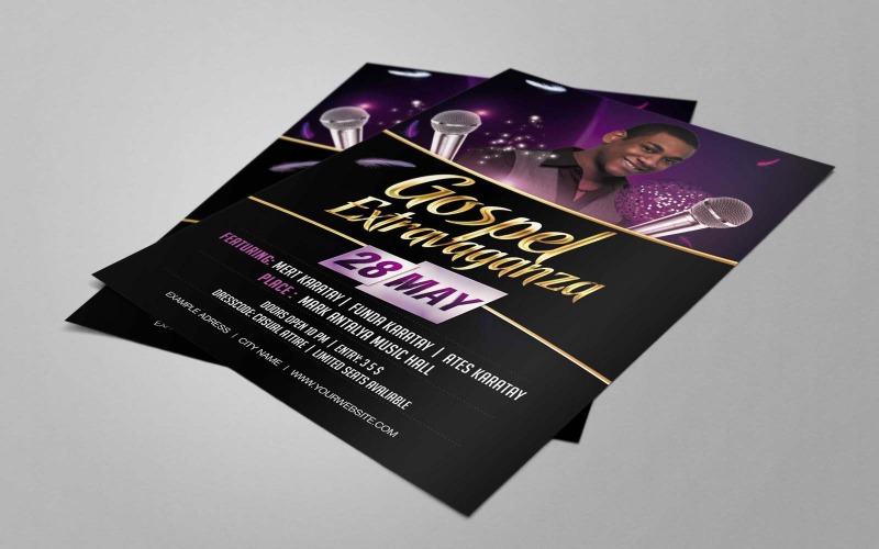Modelo PSD do cantor gospel