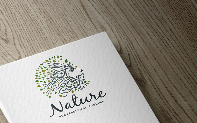 Download Шаблон логотипа "Nature Lion Logo Template" / Nature Lion Logo Template - Шаблон логотипа на тему графика abstract,brand,branding,digital,ecologic,ecological,energy,environment,environmental,forest,green,identity,innovative,leaf,leaf logo,leaves,lifestyle,lion,power,powerpoint