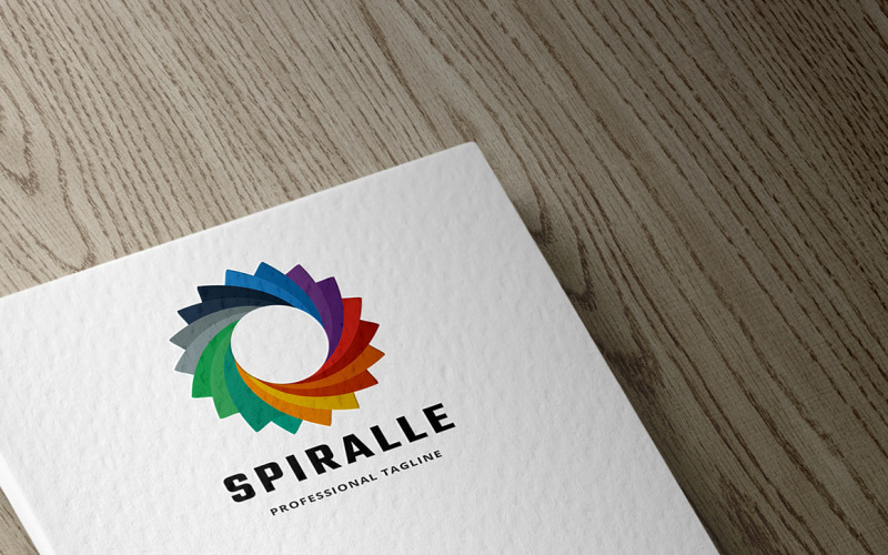 Szablon Logo kolorowe spirala