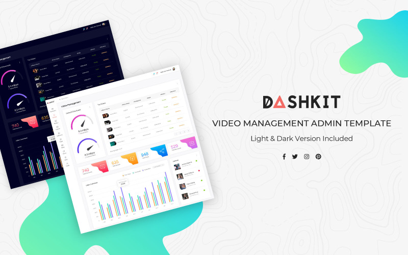 Element för gränssnittsgränssnitt för Video Management Admin Dashboard