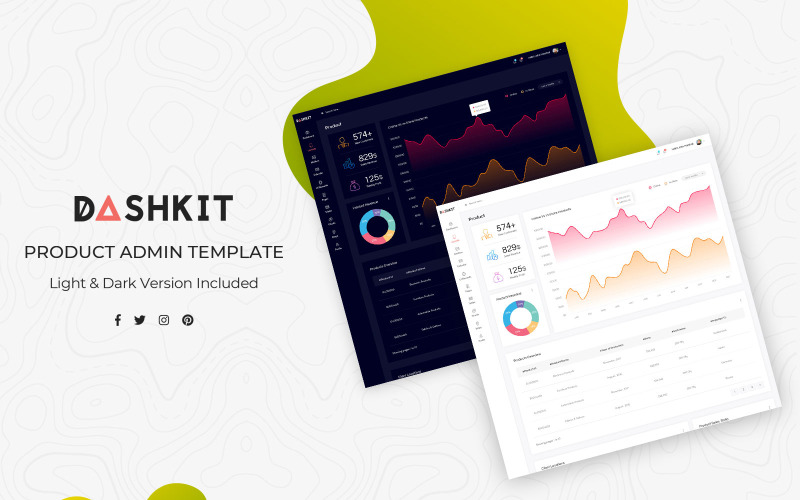 Elementi dell'interfaccia utente del dashboard di amministrazione del prodotto