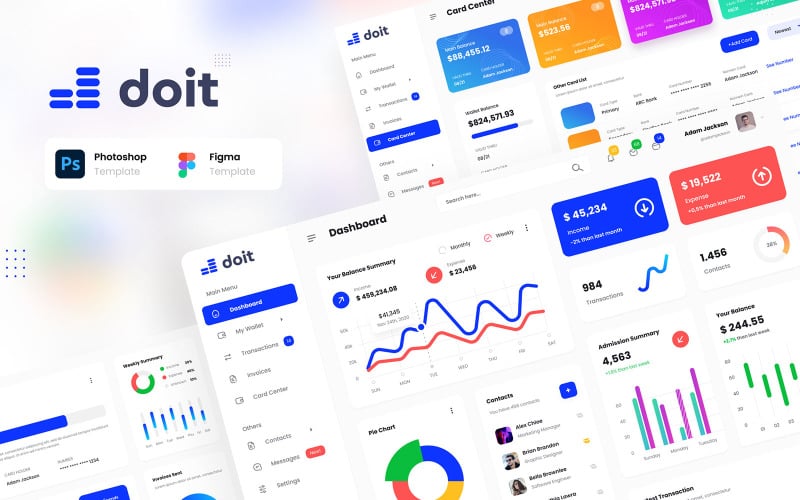 Download UI элементы "Doit - Personal Banking Admin Dashboard UI Template " / Doit - Personal Banking Admin Dashboard UI Template  - UI элементы на тему графика banking admin dashboard,personal admin dashboard,modern admin dashboard,admin dashboard,modern dashboard,doit admin dashboard,banking admin,personal banking,personal admin,doit personal banki