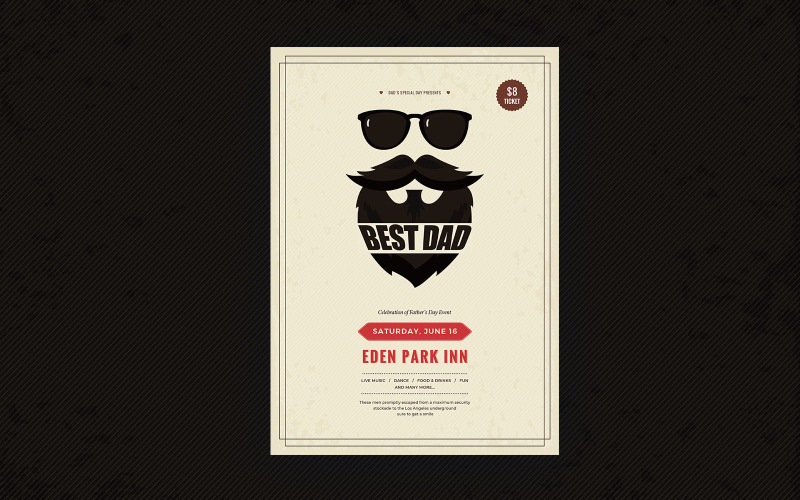 Download Фирменный стиль "Fathers Day - Corporate Identity Template" / Fathers Day - Corporate Identity Template - Фирменный стиль на тему графика fathers,day,flyer,template,templates,father,dad,celebration,celebrations,promotion,promotions