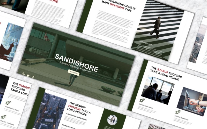 Sandishore PowerPoint template