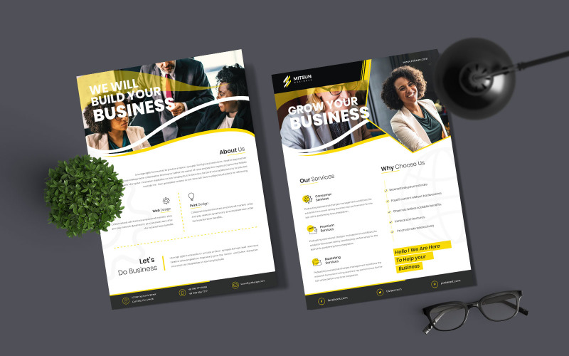 Download Фирменный стиль "Corporate Business - Corporate Identity Template" / Corporate Business - Corporate Identity Template - Фирменный стиль на тему графика corporate,business,flyer,poster,professional,a4,print,templates,stationery,promotion,ready,clean,minimal,creative,two,page,template,flyers,front,back
