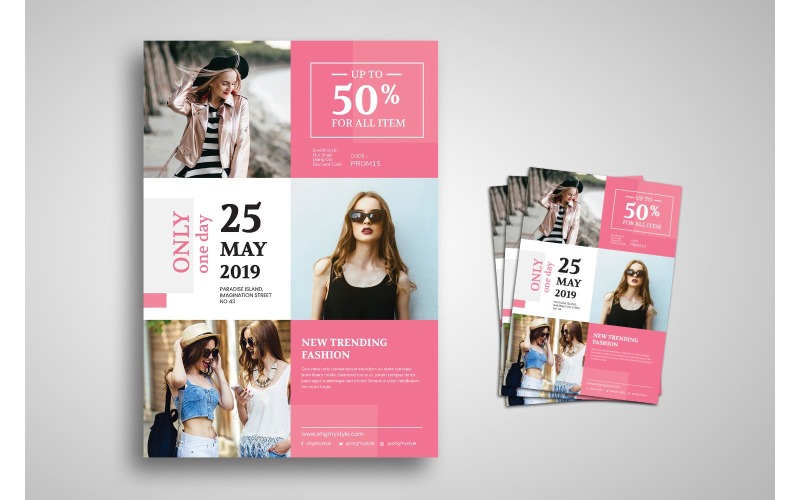 Download Фирменный стиль "Flyer Template Fashion Sale - Corporate Identity Template" / Flyer Template Fashion Sale - Corporate Identity Template - Фирменный стиль на тему графика beauty,branding,brochure,business,collection,corporate,creative,dress,event,fashion,flyer,flyer design,flyer psd template,frame,leaflet,party,photography,photoshop,print,shirt