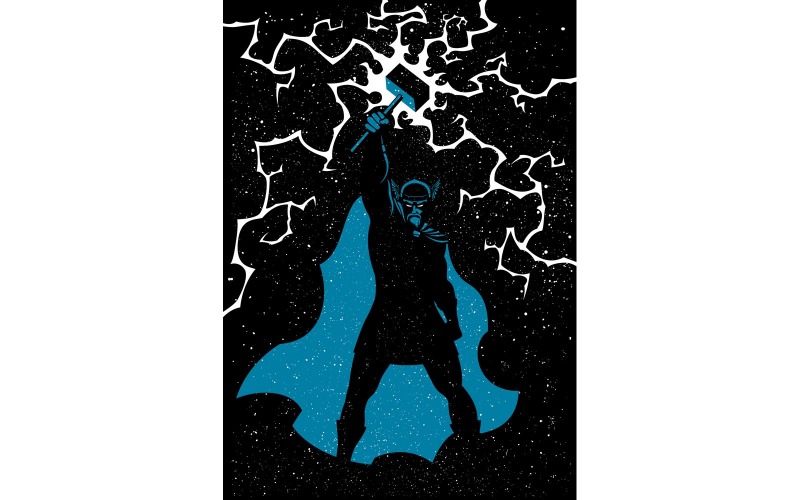 Download Иллюстрация "Thor - Illustration" / Thor - Illustration - Иллюстрация на тему графика thor,donar,god,mythology,norse,norway,scandinavia,scandinavian,viking,germanic,german,celtic,pagan,asgard,legend,myth,fantasy,thunder,lightning,storm