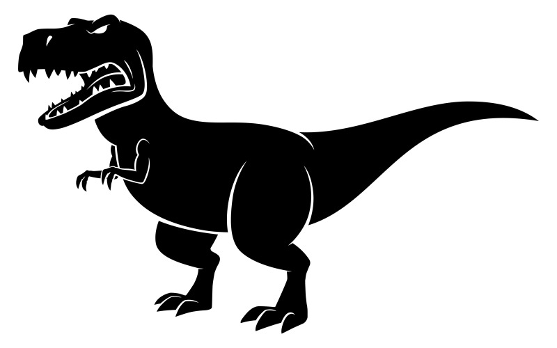 Download Иллюстрация "Tyrannosaurus Rex Silhouette - Illustration" / Tyrannosaurus Rex Silhouette - Illustration - Иллюстрация на тему графика dinosaur,tyrannosaurus,rex,trex,tyrannosaurus rex,predator,raptor,carnivore,diet,meat,paleo,silhouette,cartoon,beast,monster,reptile,character,vector,illustration,isolated
