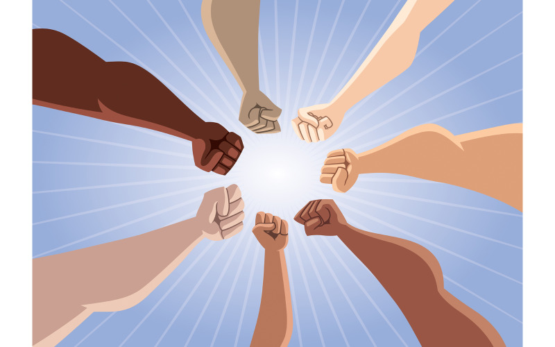 Download Иллюстрация "Unity of People - Illustration" / Unity of People - Illustration - Иллюстрация на тему графика unity,united,concept,people,symbol,global,planet,world,worldwide,nation,nationality,race,ethnic,group,different,diverse,diversity,friends,friendship,network