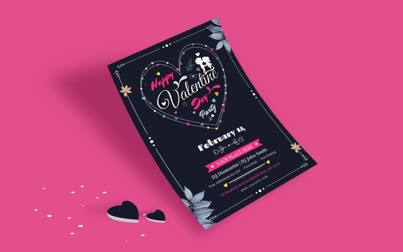 Download Фирменный стиль "Valentines Day - Corporate Identity Template" / Valentines Day - Corporate Identity Template - Фирменный стиль на тему графика minimal,flyer,stationary,promotions,flyers,corporate,clean,poster,print,template,templates,graphic,modern,valentines,day
