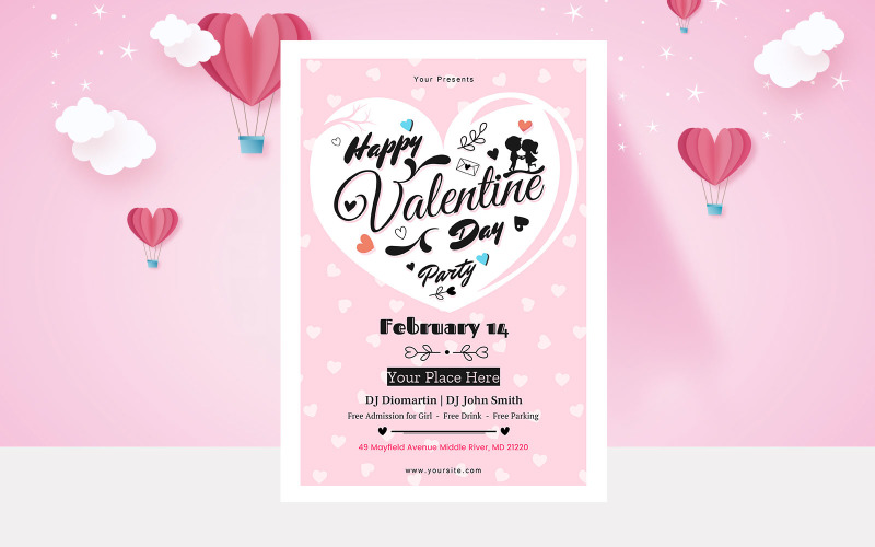 Download Фирменный стиль "Valentines Day Flyer - Corporate Identity Template" / Valentines Day Flyer - Corporate Identity Template - Фирменный стиль на тему графика valentines,day,flyer,template,lovers,flyers,print,creative,dj,party,happy,celebrations,promotions,promotion