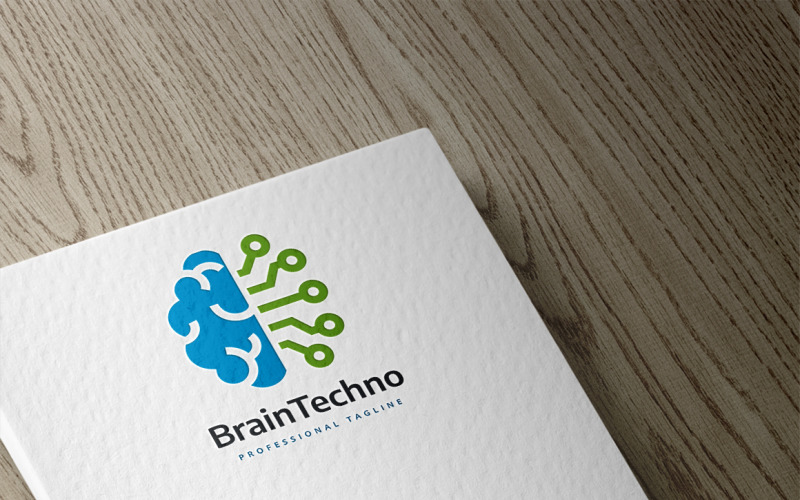 Download Шаблон логотипа "Brain Technology Logo Template" / Brain Technology Logo Template - Шаблон логотипа на тему графика abstract,brain,connect,creative,digi,digital,frame,human,innovation,intelligent,mind,print ready,psychology,smart,smart objects,software,talk,tech,technology,template