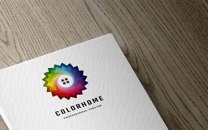Download Шаблон логотипа "Color Home Logo Template" / Color Home Logo Template - Шаблон логотипа на тему графика architecture,art,art gallery,charity,child,creative,eco house,ecological,ecology,farm,green home,handmade,happy,home,media management,metrics locator,modern consultant,property idea,realtor,r