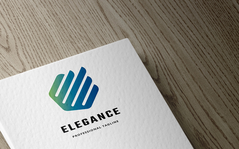 Elegance E Harfi Logo Şablonu