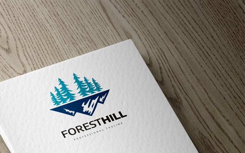 Download Шаблон логотипа "Forest Hill Logo Template" / Forest Hill Logo Template - Шаблон логотипа на тему графика agency,agriculture logo,app,brand,branding,business,clever,communication,company,corporate,creative,mountain,northern lights,peak,pine,professional,ski station,snow,snowboard,software