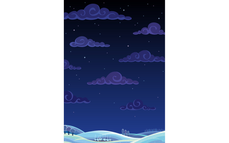 Fundo de inverno - ilustração