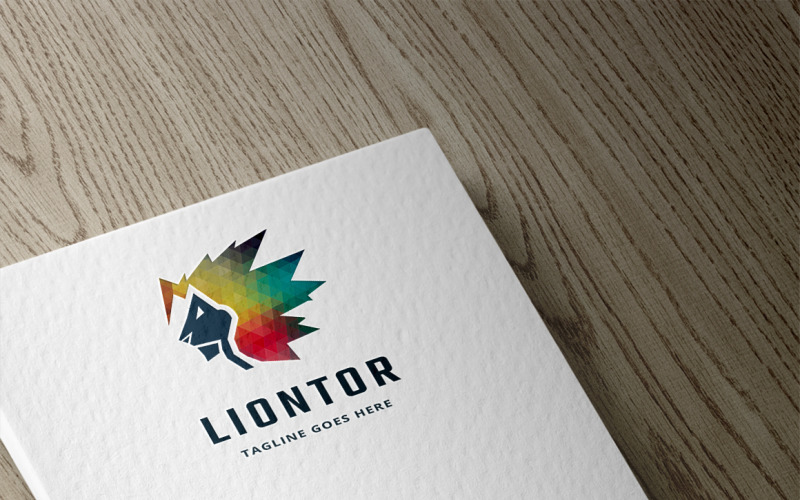Download Шаблон логотипа "Liontor Logo Template" / Liontor Logo Template - Шаблон логотипа на тему графика abstract,animals,branding,creative,creative studio,crystal diamond,digital lion,elegant,entertainment,event,exhibitions,innovative,king,kingdom,lion,majestic,marketing,media,polygon,professio