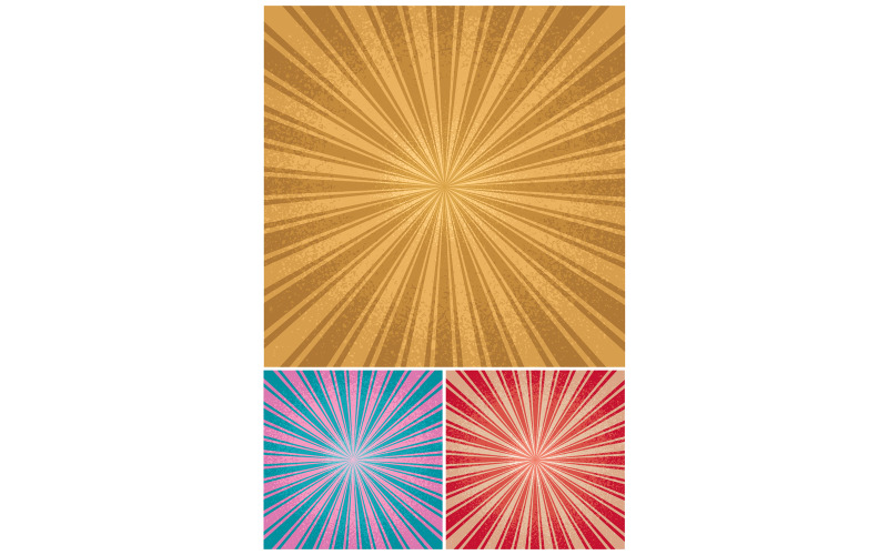 Radial bakgrund för tappning - illustration