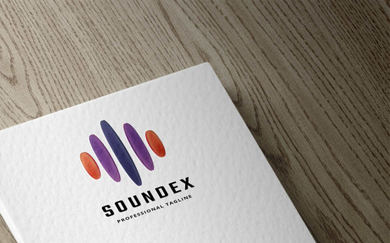 Sound Wave logotyp mall