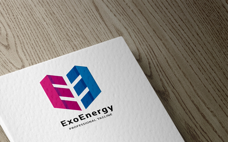 Uwalnia szablon logo litery E energii