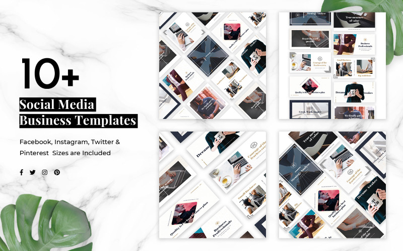 Download Шаблон для соцсетей "Business Social Media Template" / Business Social Media Template - Шаблон для соцсетей на тему графика social,media,banners,post,banner,promotions,wishes,facebook,twitter,instagram,pinterest,creative,celebration,professional,business