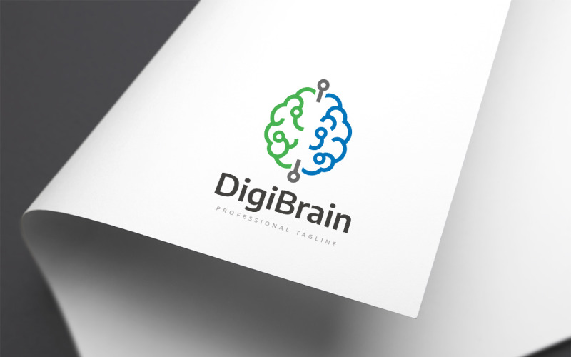 Download Шаблон логотипа "Digi Brain Logo Template" / Digi Brain Logo Template - Шаблон логотипа на тему графика brain,brain logo,computer,connect,creative,digi,digital,frame,human,innovation,intelligent,logo,mind,online,plexus,psd,psychology,science,smart,smart objects