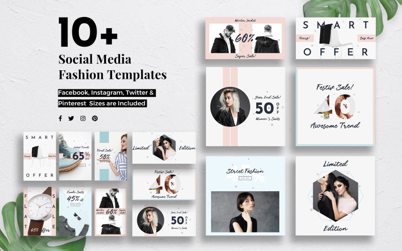 Fashion Social Media Template #154590 - TemplateMonster