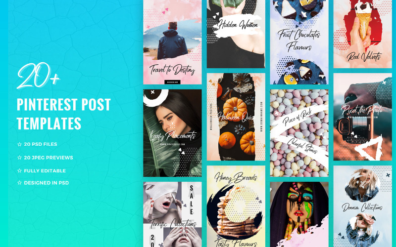 Download Шаблон для соцсетей "Pinterest Post Social Media Template" / Pinterest Post Social Media Template - Шаблон для соцсетей на тему графика pinterest,social,media,template,post,templates,banner,banners,fashion,online,shopping,business,clean,minimal,creative