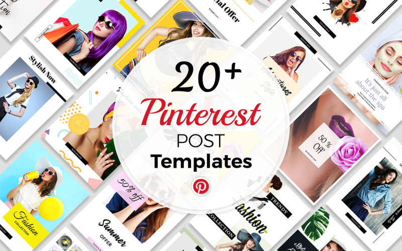 Download Шаблон для соцсетей "Pinterest  Post Social Media Template" / Pinterest  Post Social Media Template - Шаблон для соцсетей на тему графика pinterest,social,media,template,pack,packs,kit,business,blog,restaurant,fashion,shop,ecommerce,templates,magazine