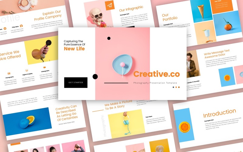 Creative.co Modello PowerPoint di presentazione creativa