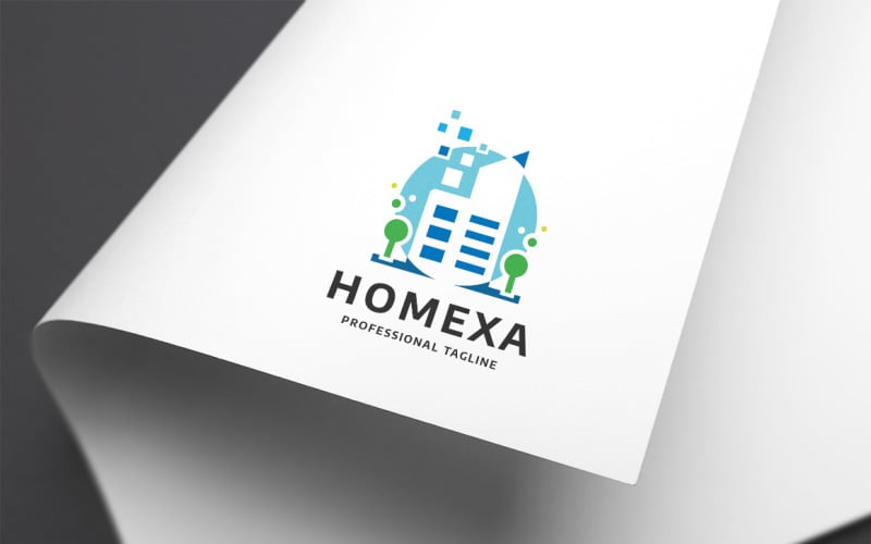 Download Шаблон логотипа "Pixel Home Logo Template" / Pixel Home Logo Template - Шаблон логотипа на тему графика architect,build,building,colorful,construction,decoration,decorative,developer,digital,engineer,home,house,interior,logo,media,paint,painter,painting,pixel,real estate