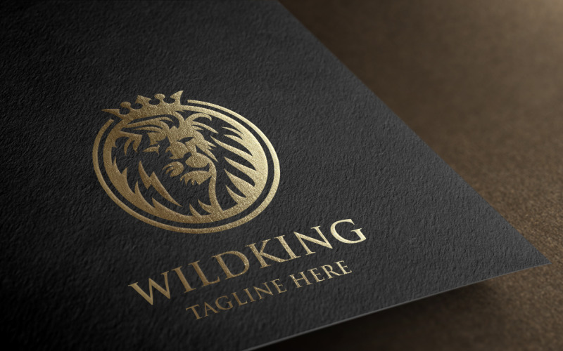 Download Шаблон логотипа "Wild King Logo Template" / Wild King Logo Template - Шаблон логотипа на тему графика animal,animals,brave,business,consultant,corporate,digital,financial,firm,fund,funds,investing,investment,king,kingdom,leadership,lion,majestic,marketing,media